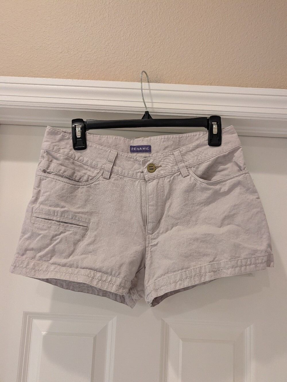 Women’s Light Gray Casual Cotton Shorts